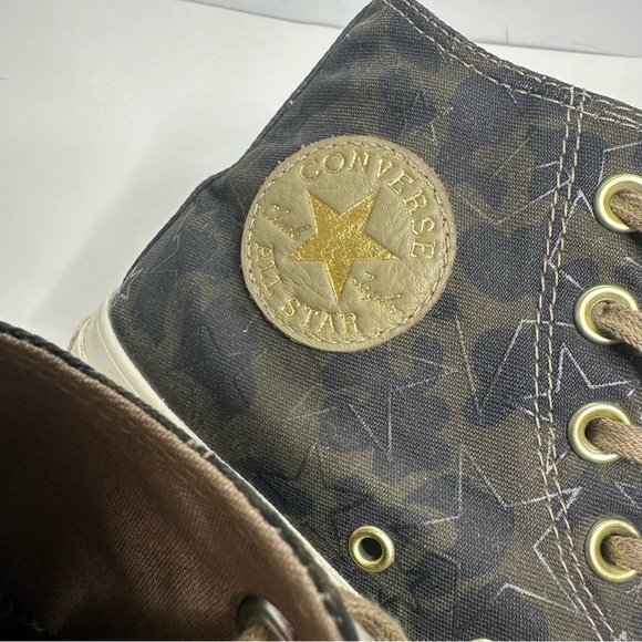 Converse Chuck Taylor RARE Lift Ripple High Top Sneakers Camo Star Size 7.5 - Picture 9 of 12